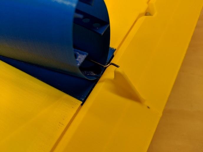 Z-bend marked on the elevator pushrod