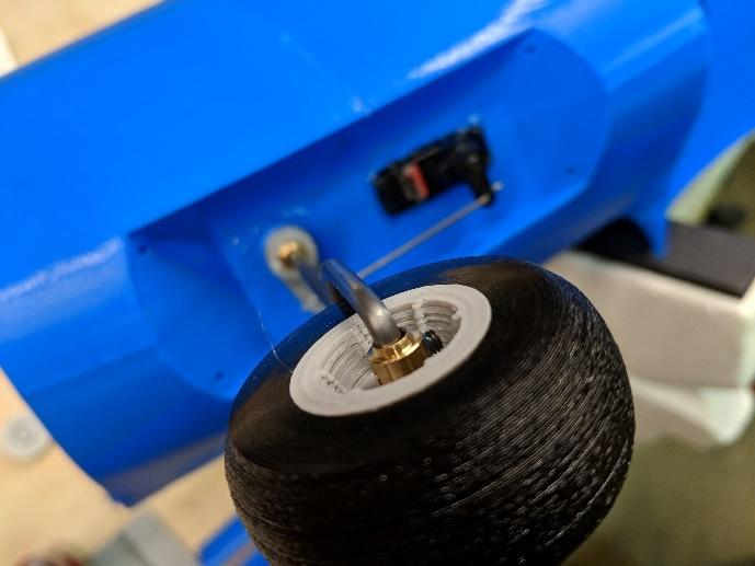 Nose wheel installed