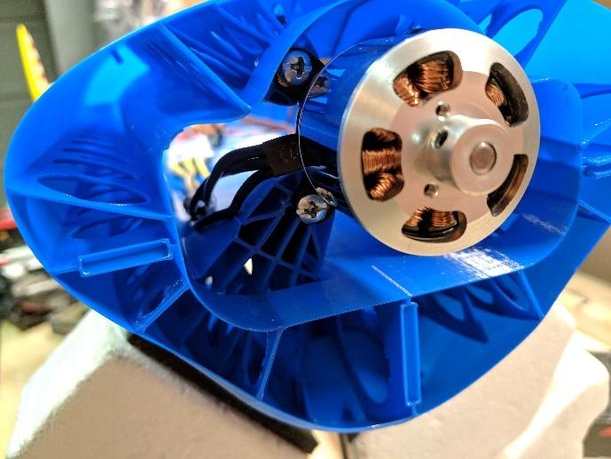ESC and wiring lowered into the fuselage