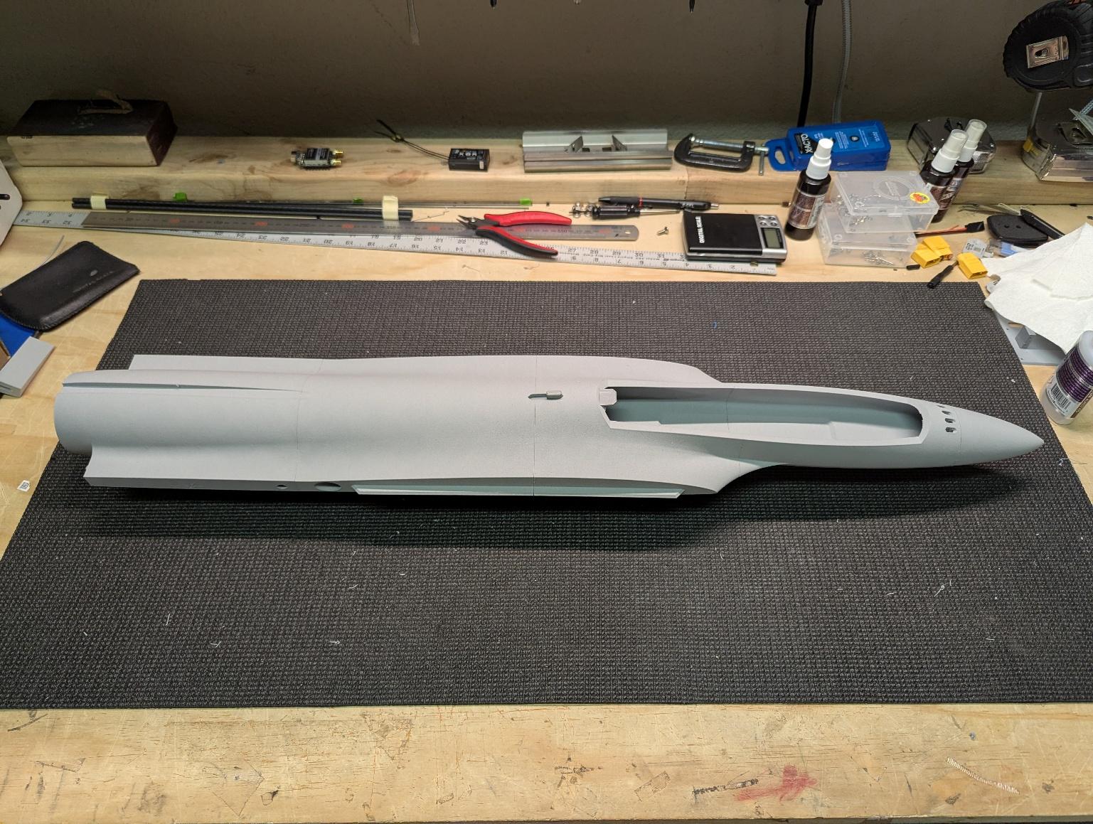Forward fuselage sections joined