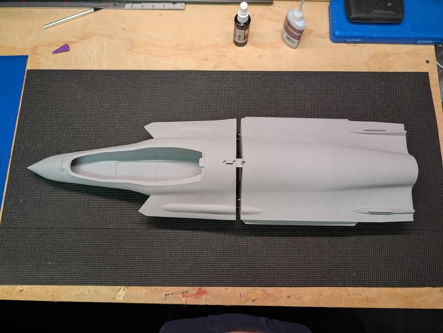 Forward and aft assemblies joined