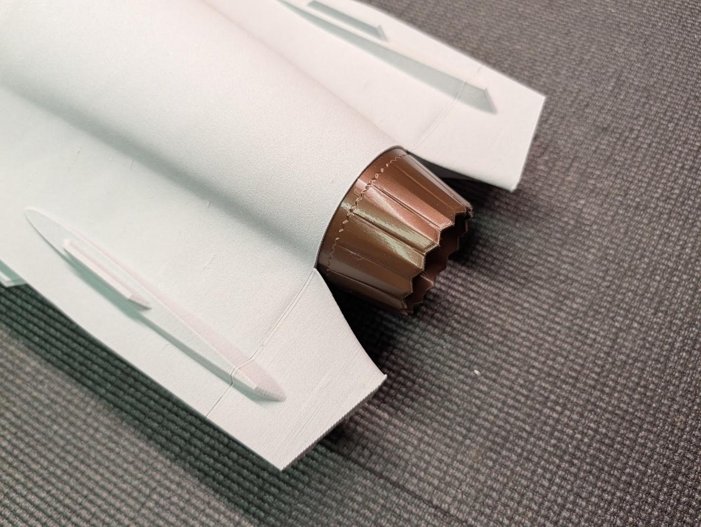 Nozzle attached