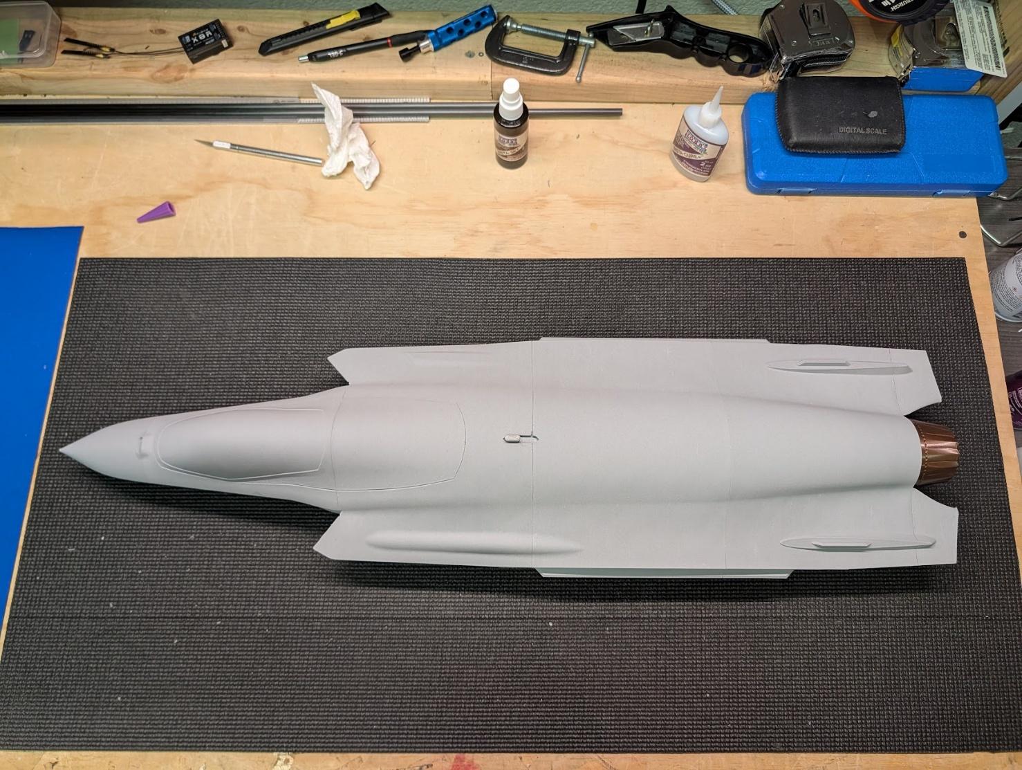 Completed fuselage assembly