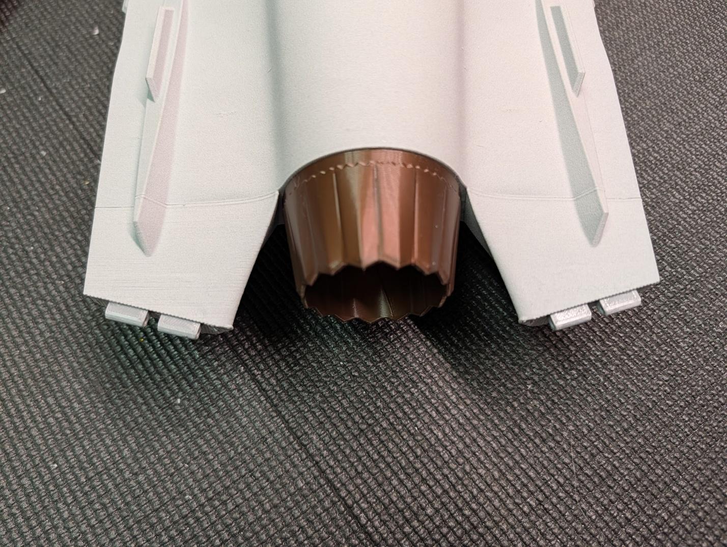 Stabilator hinge blocks glued in