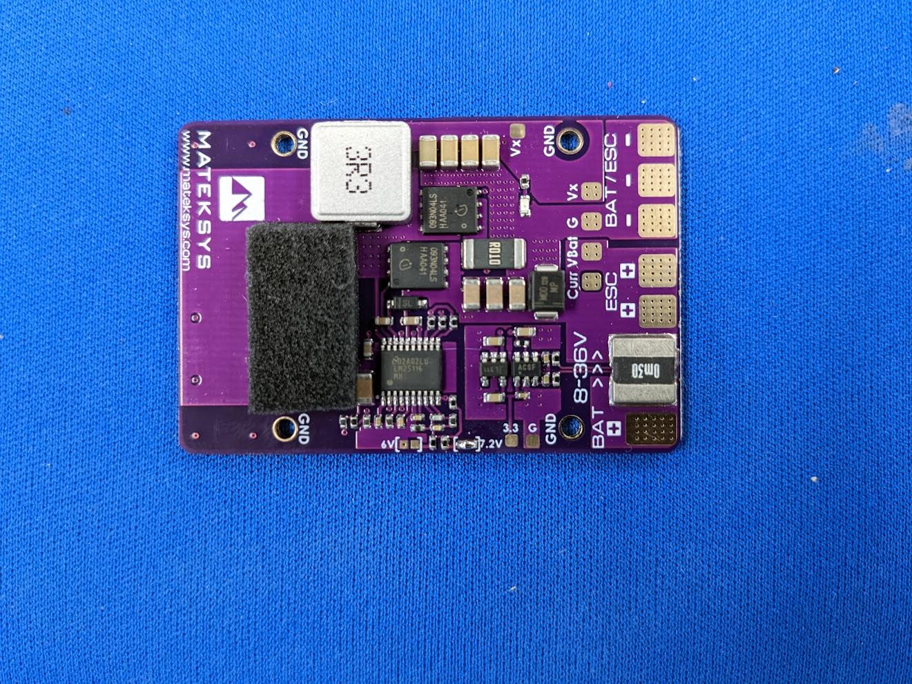 7.2V jumper soldered on the H743-Wing