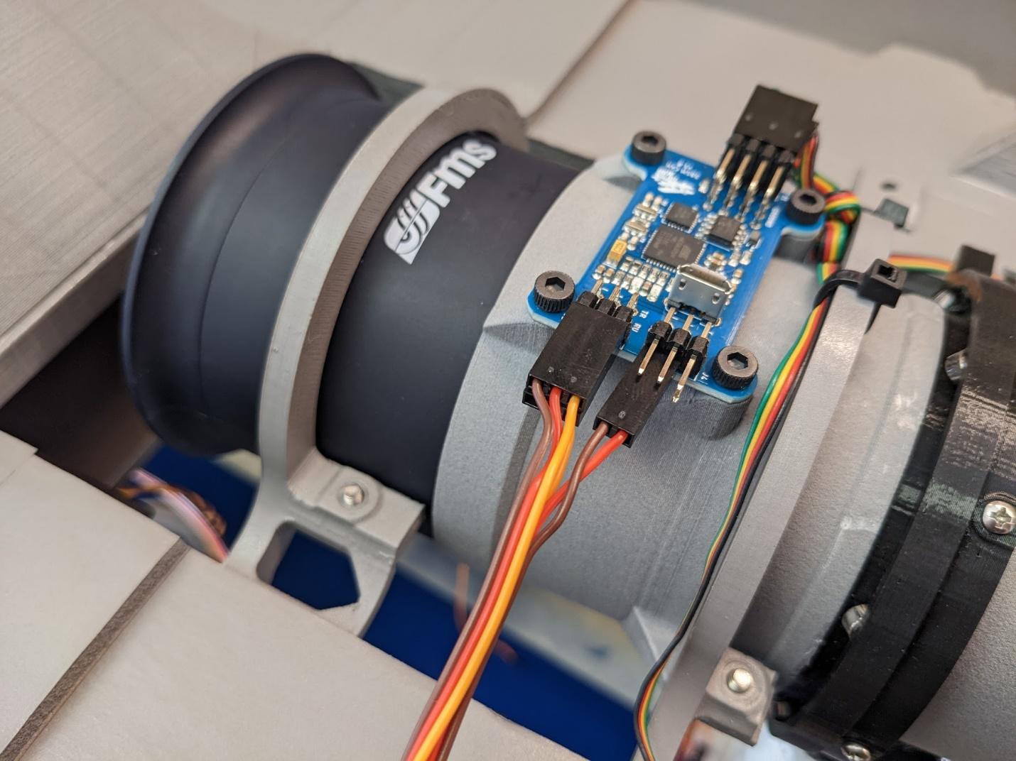 3BSM leads secured with cable ties