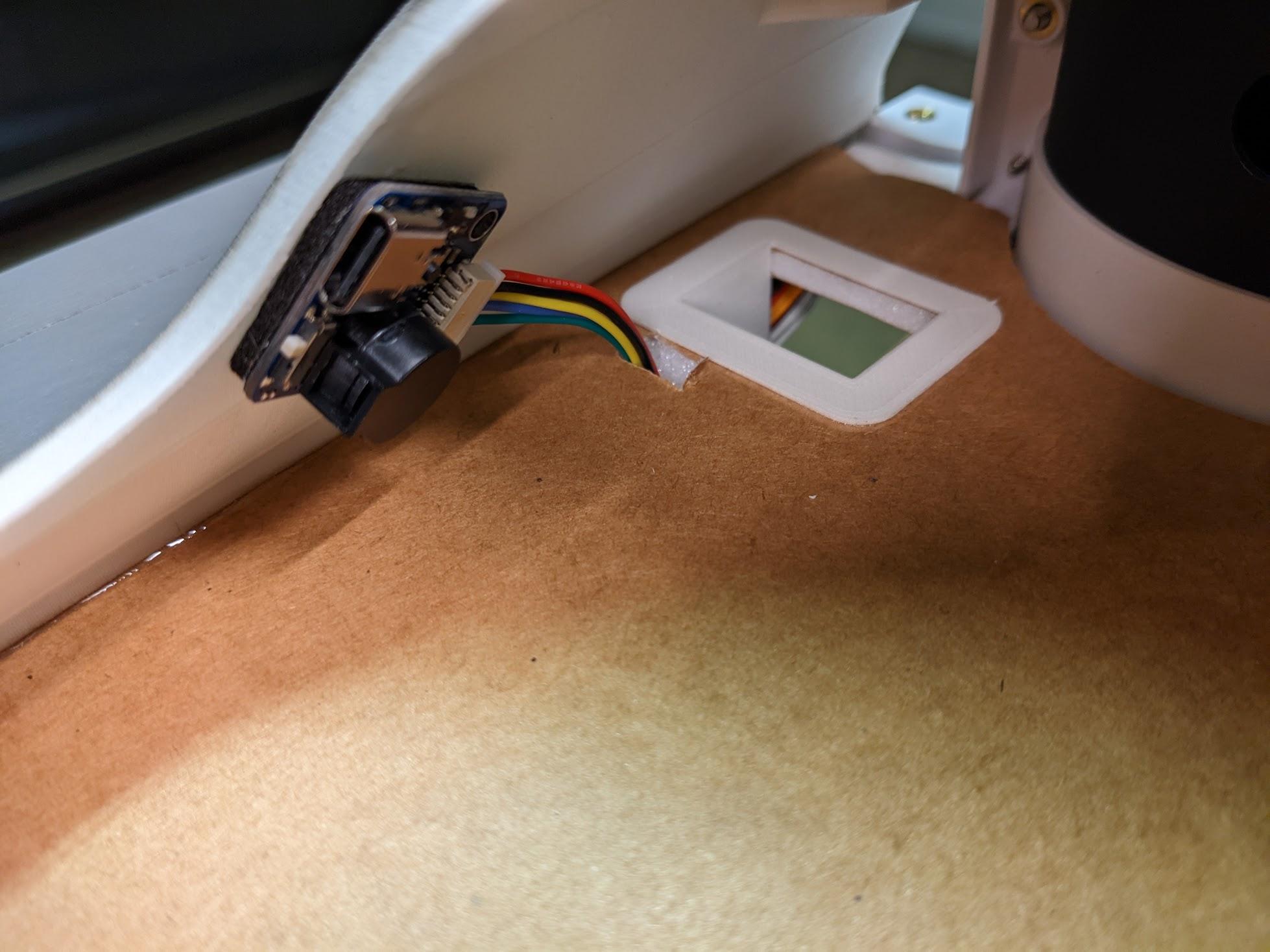 USB extension mounted