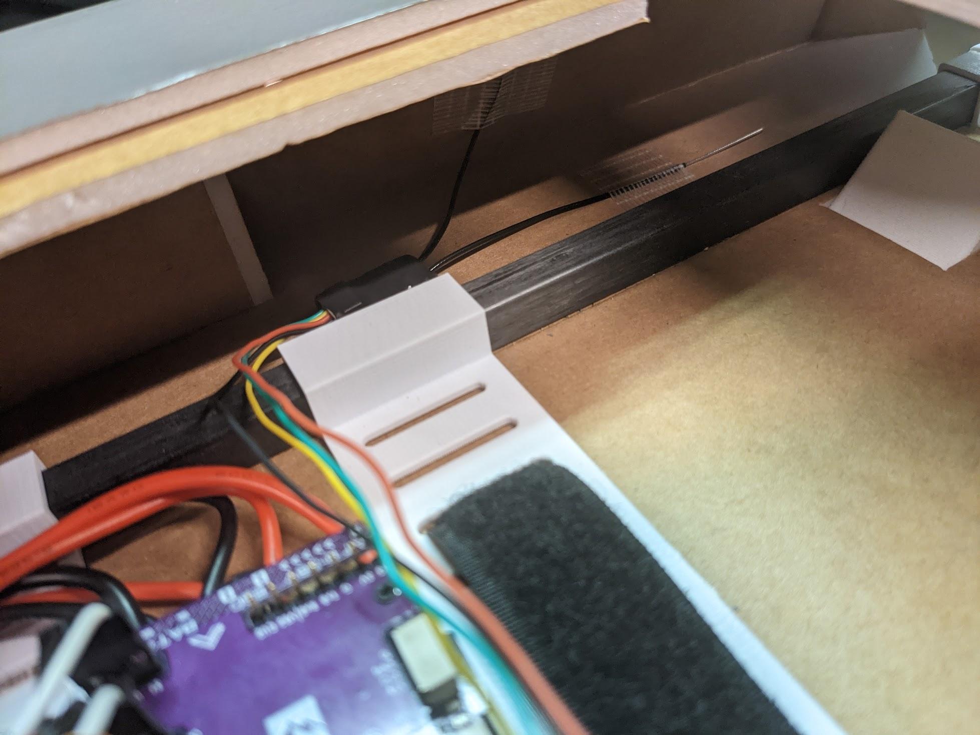 R/C receiver mounted
