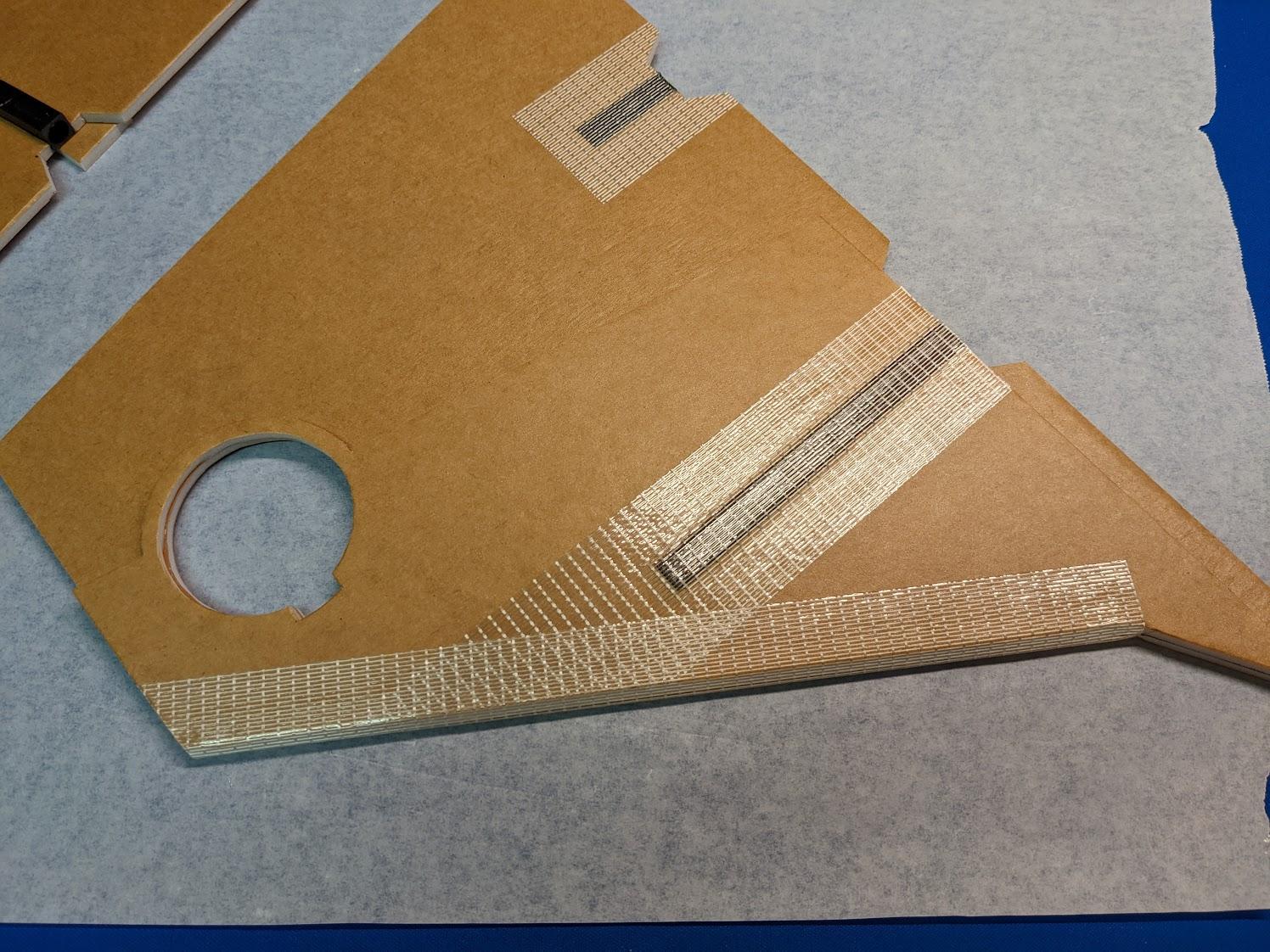 Tape wrapped around leading edge