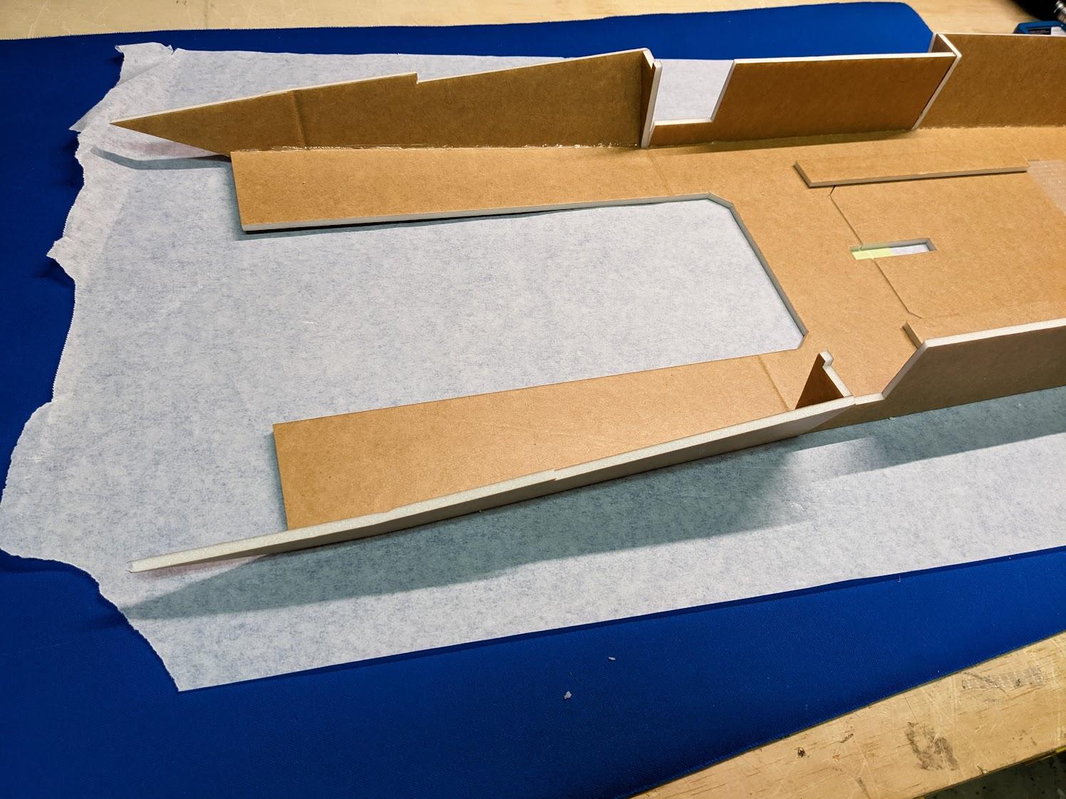 Aft side panels folded in