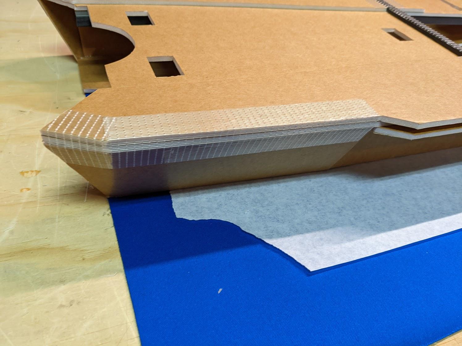 Forward edge reinforced