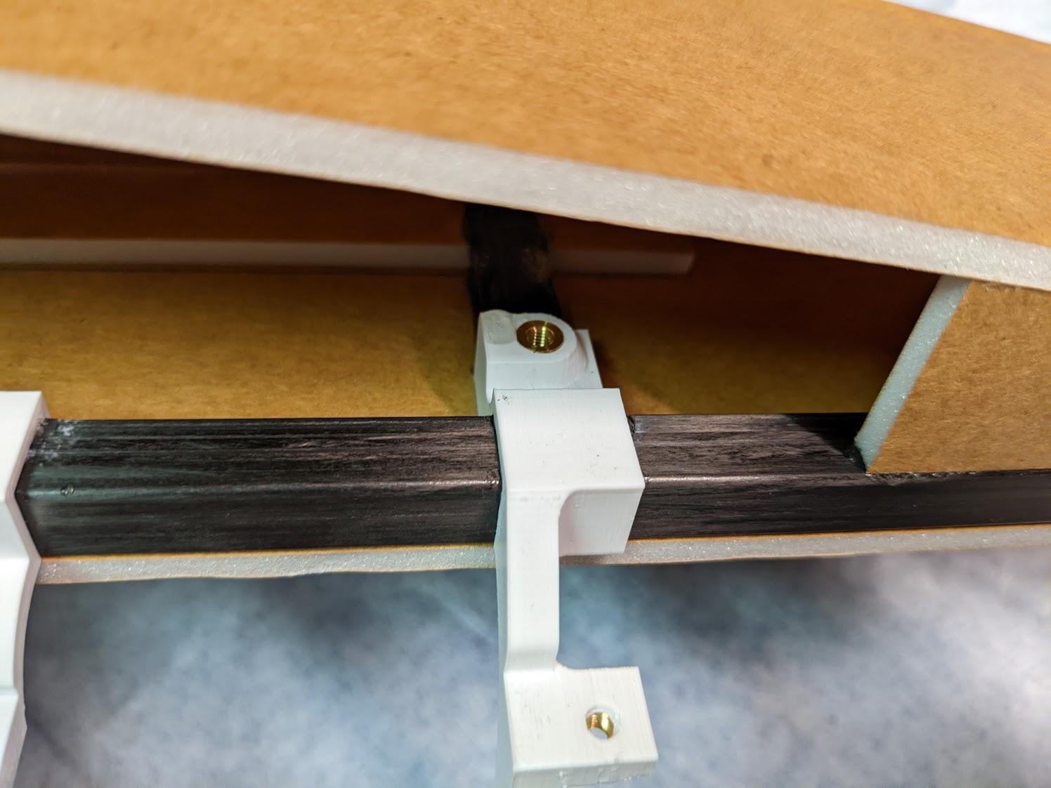 Threaded inserts under the aft 3BSM mount