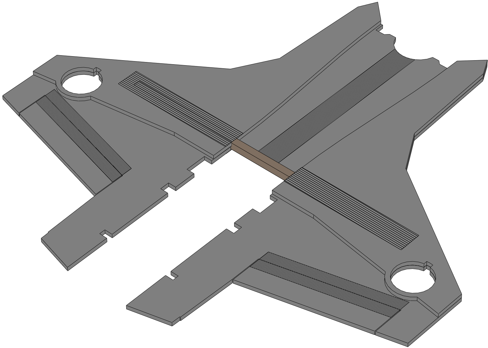 Top of the wing spar taped