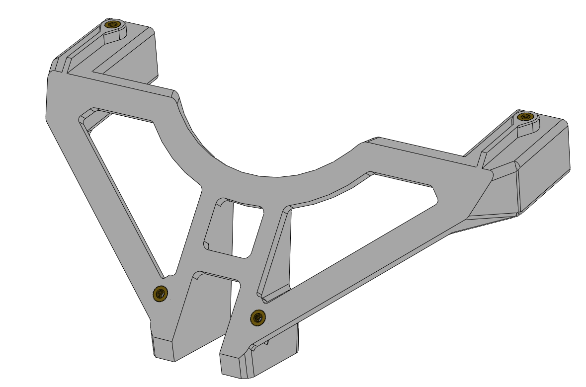 Nose gear mount inserts