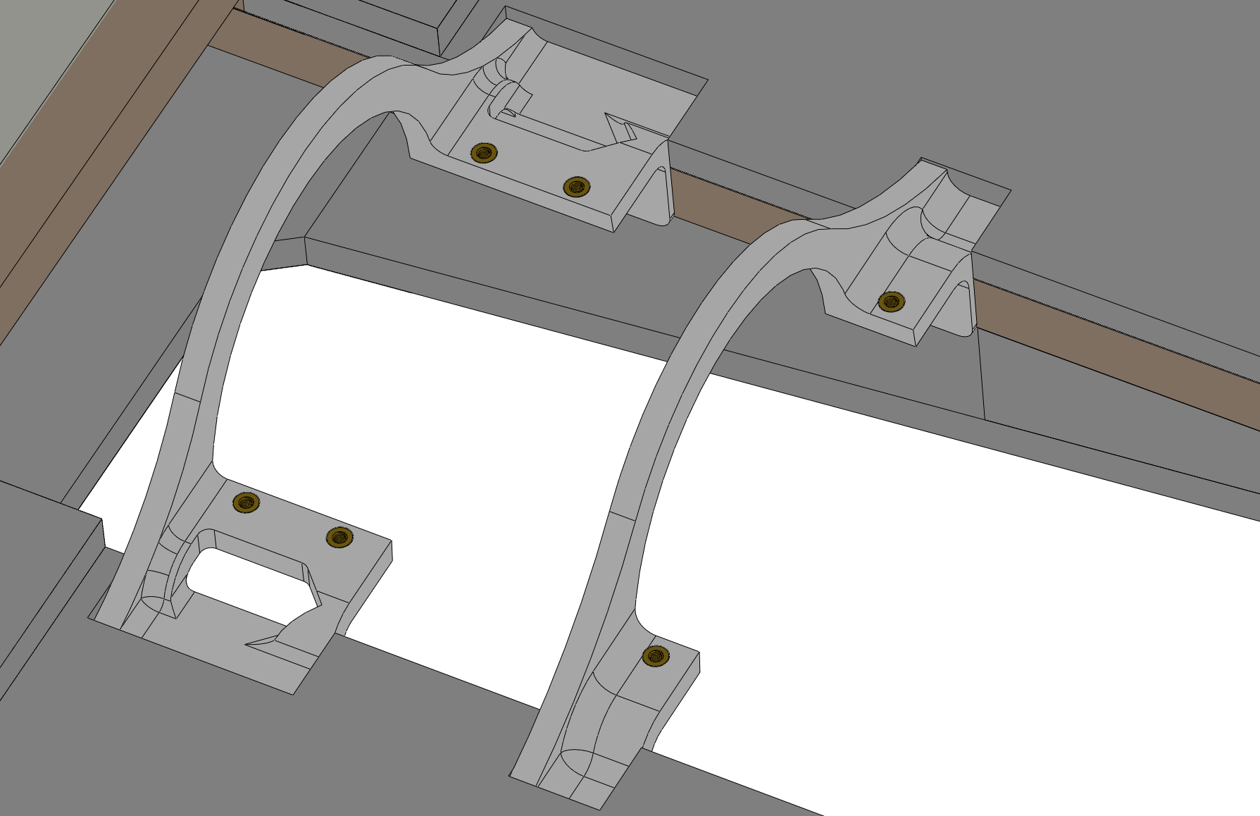 Threaded inserts in the 3BSM mounts