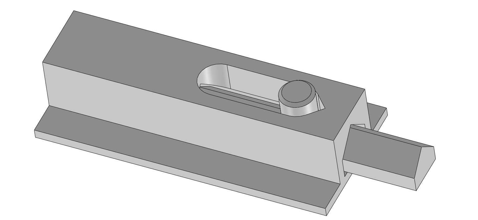 Latch tab glued in