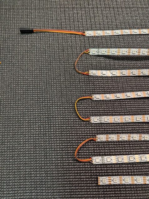 Joiner leads soldered, input side