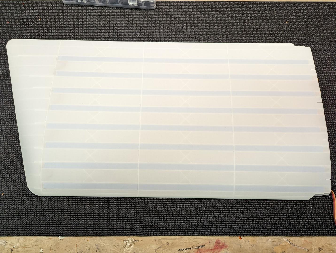 Opposite wing completed