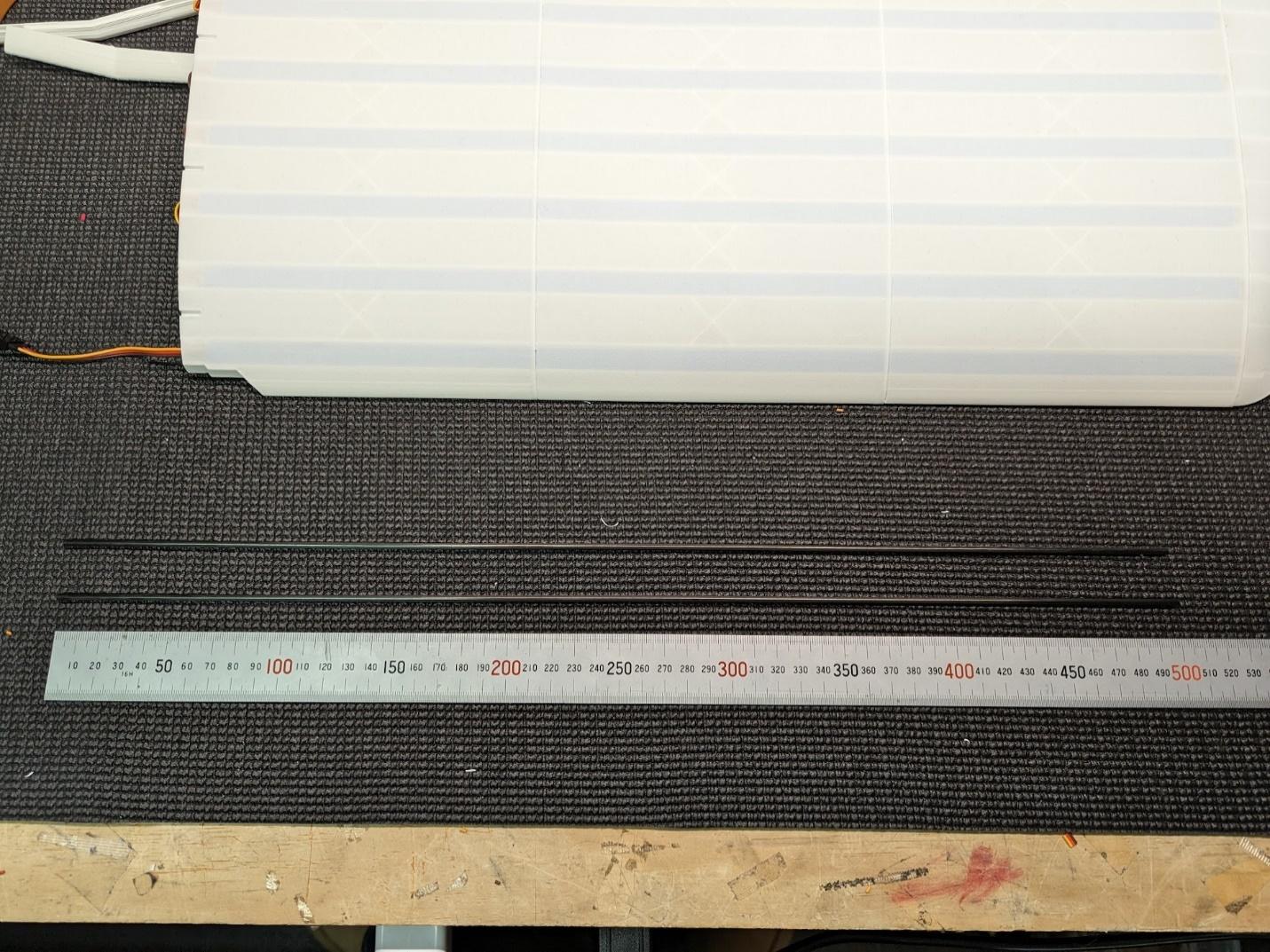 110mm and 500mm carbon rods