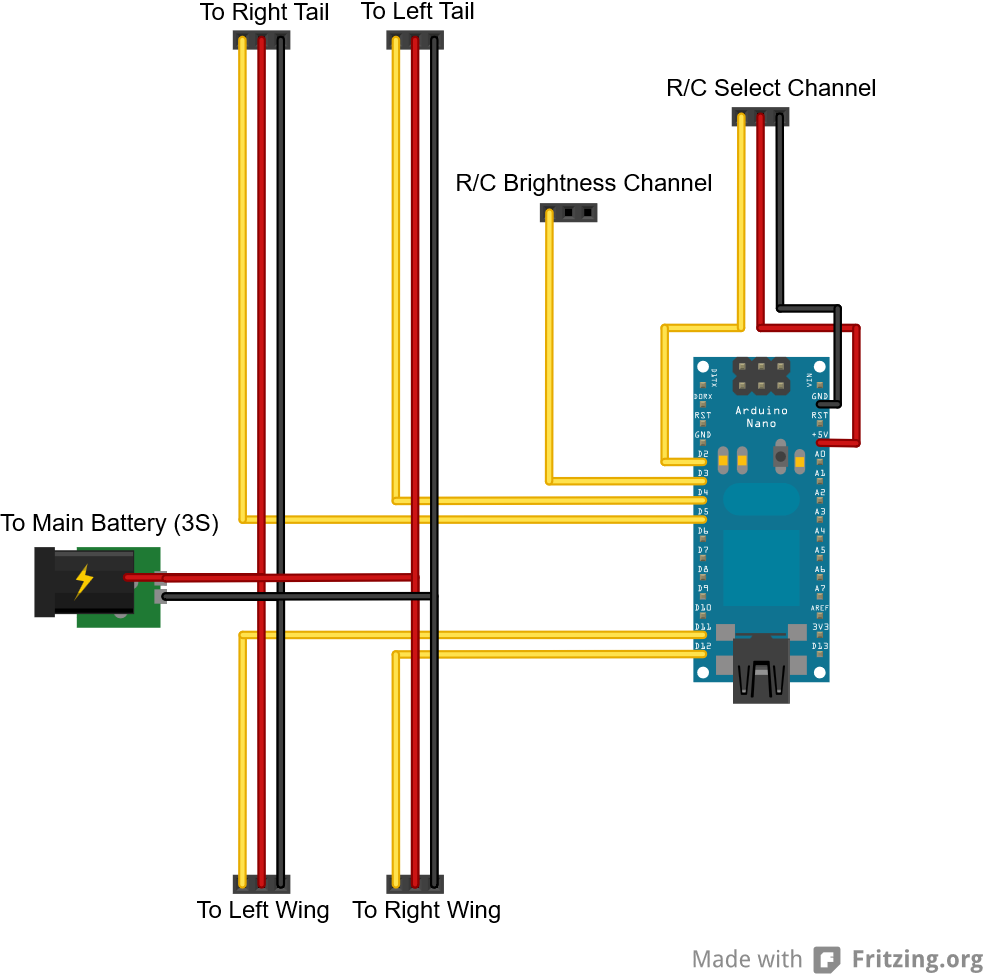 Arduino LED control board wiring