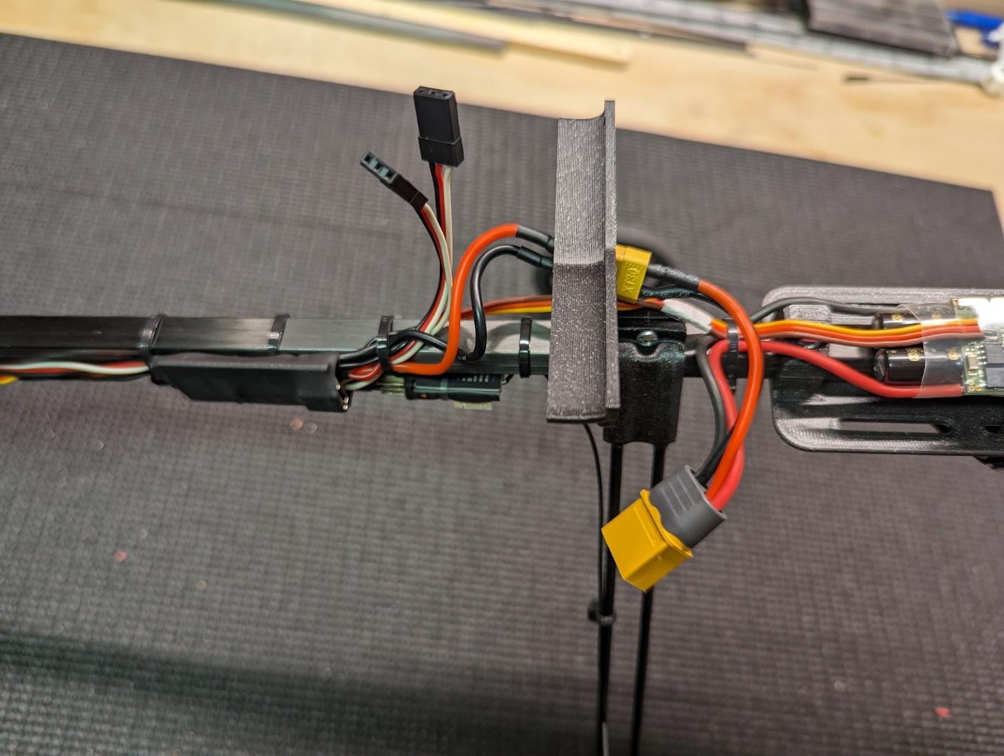Control board mounted to the aircraft