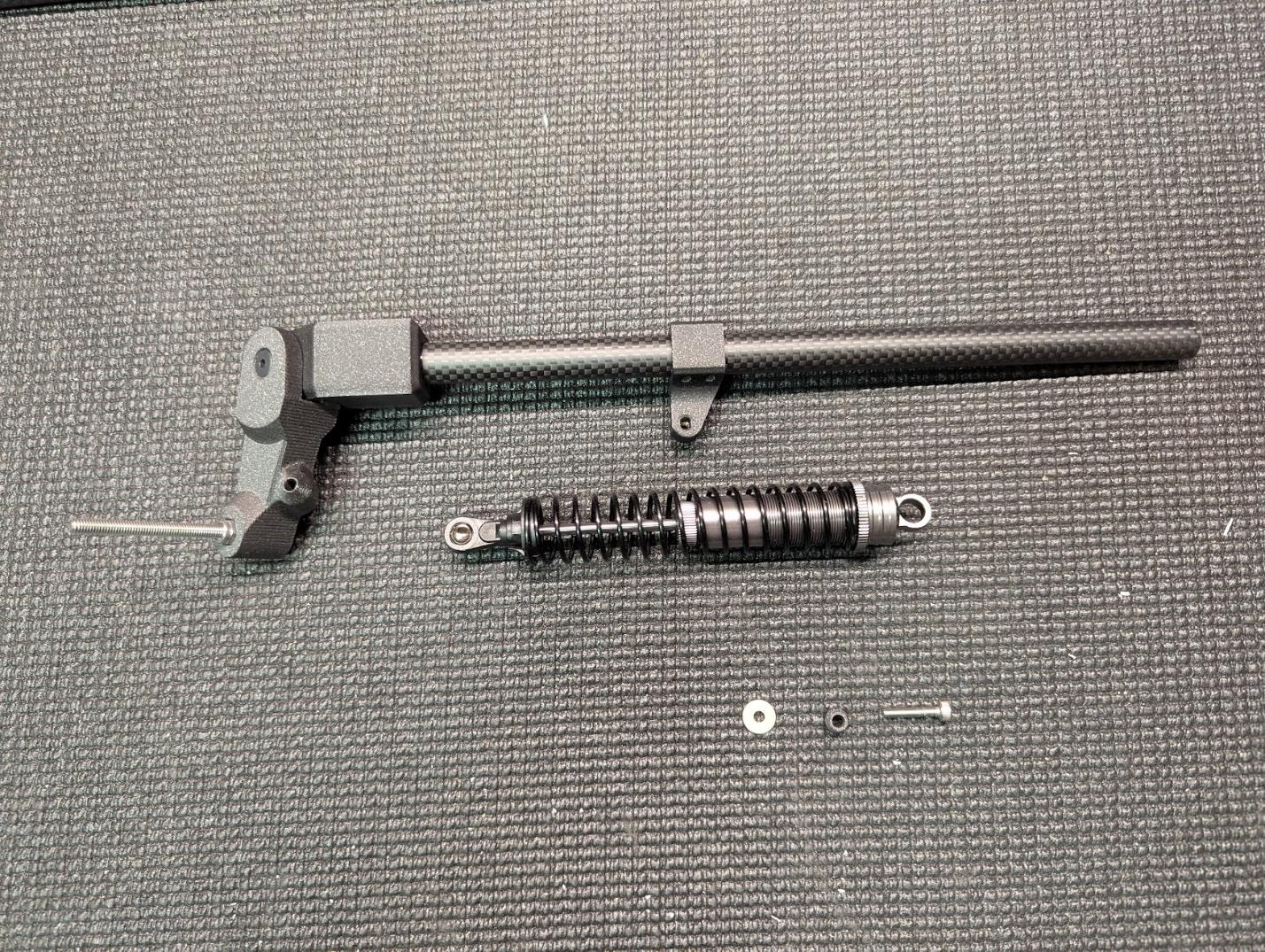 Shock absorber hardware prepared
