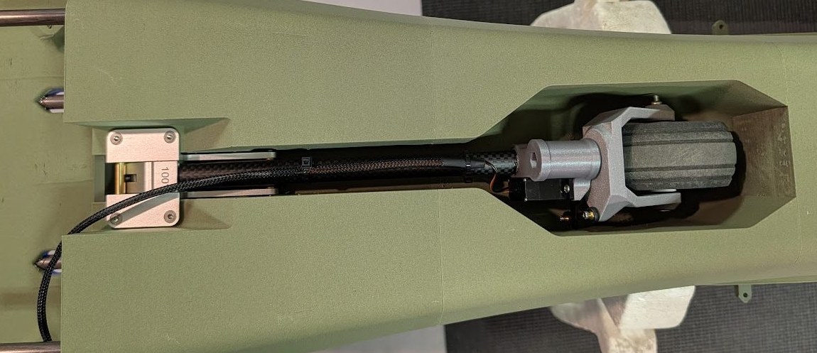 Nose gear installed in the fuselage