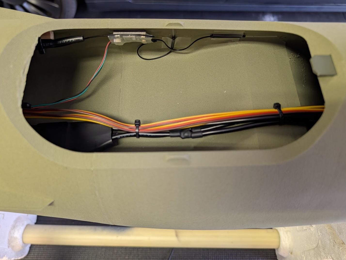 ESC mounted in the avionics hatch area