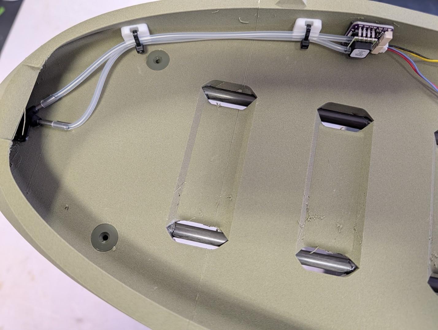Airspeed sensor mounted