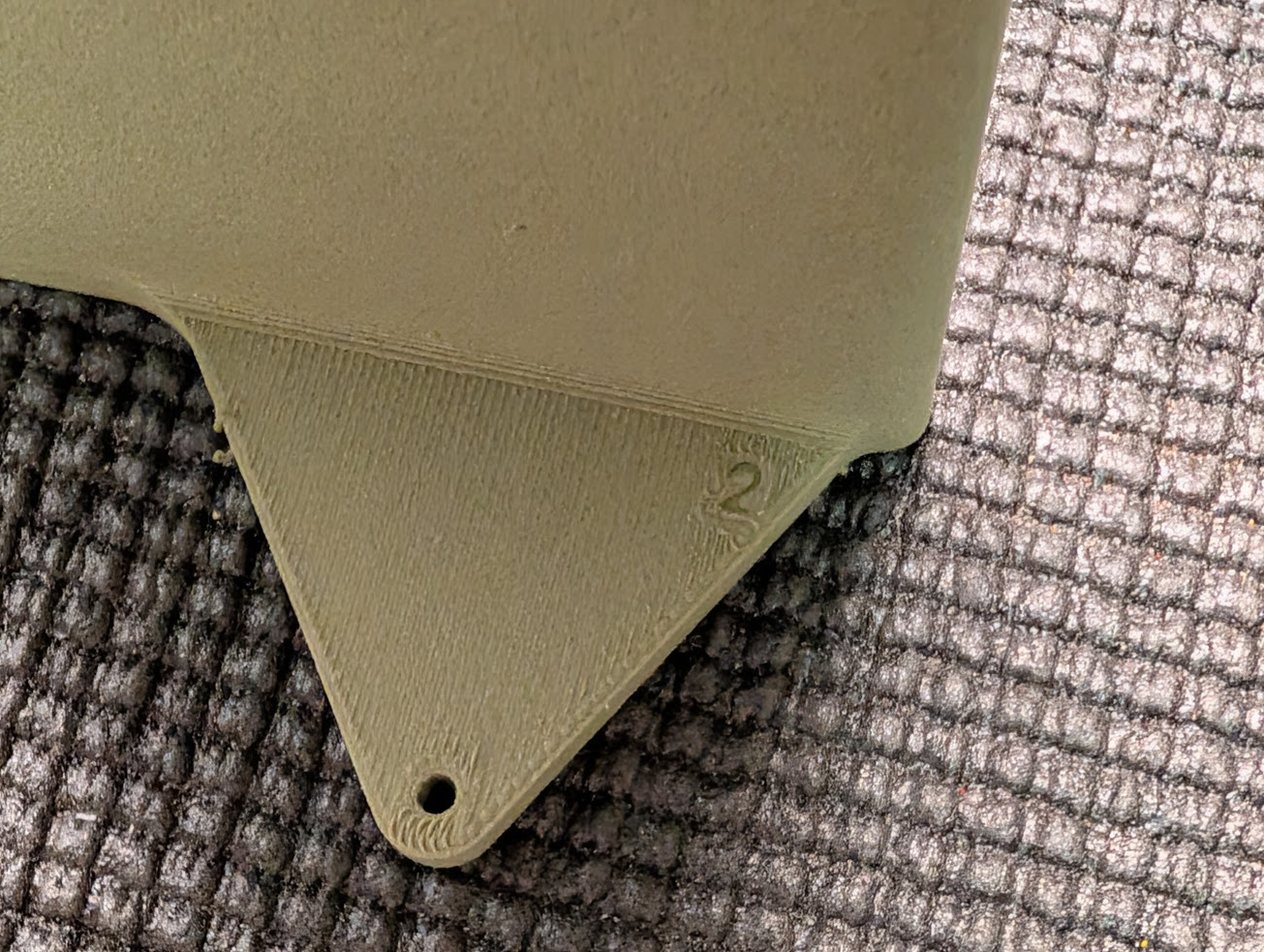 Embossed flap section numbers
