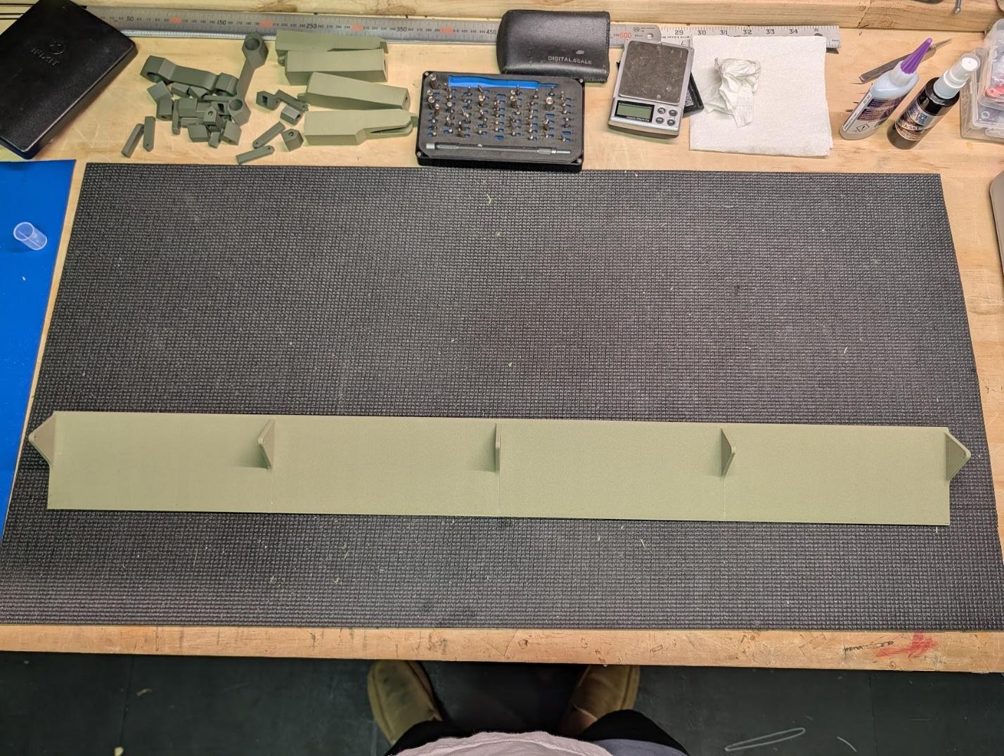 Flap sections glued together