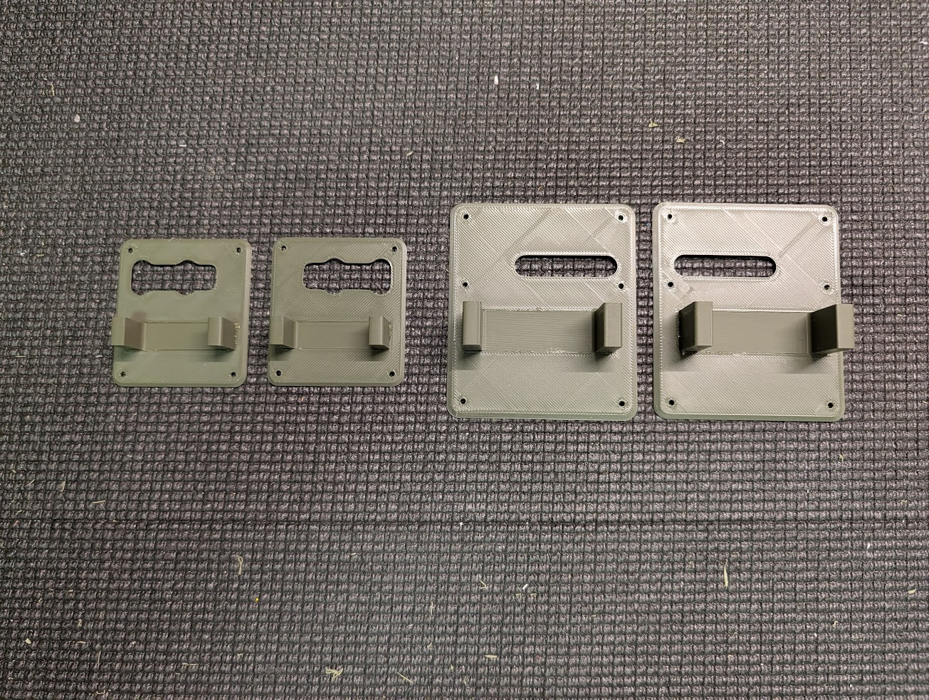 Wing servo holders assembled