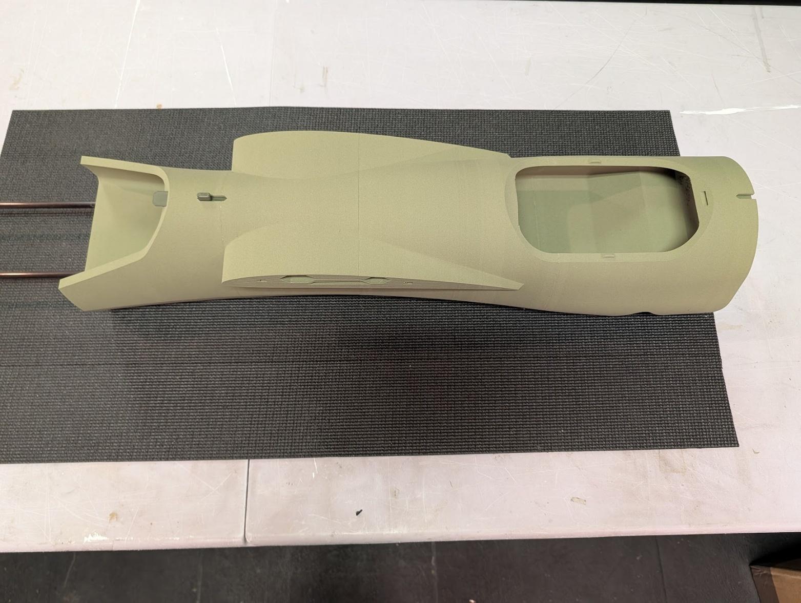 Fuselage section 4 glued on