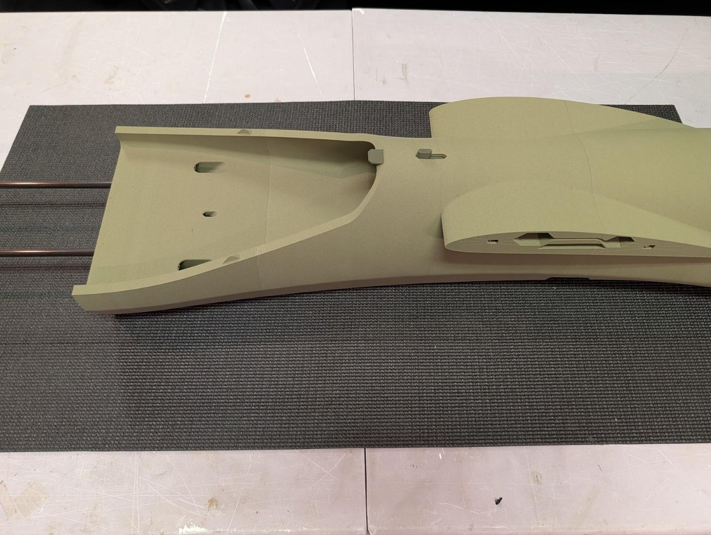 Fuselage section 3 attached