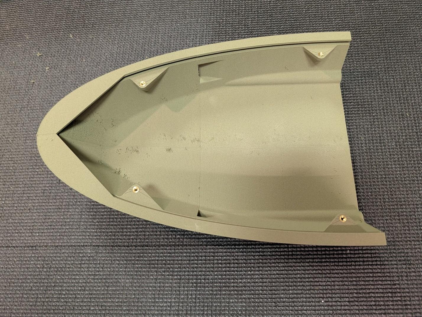 Threaded inserts installed in the nose