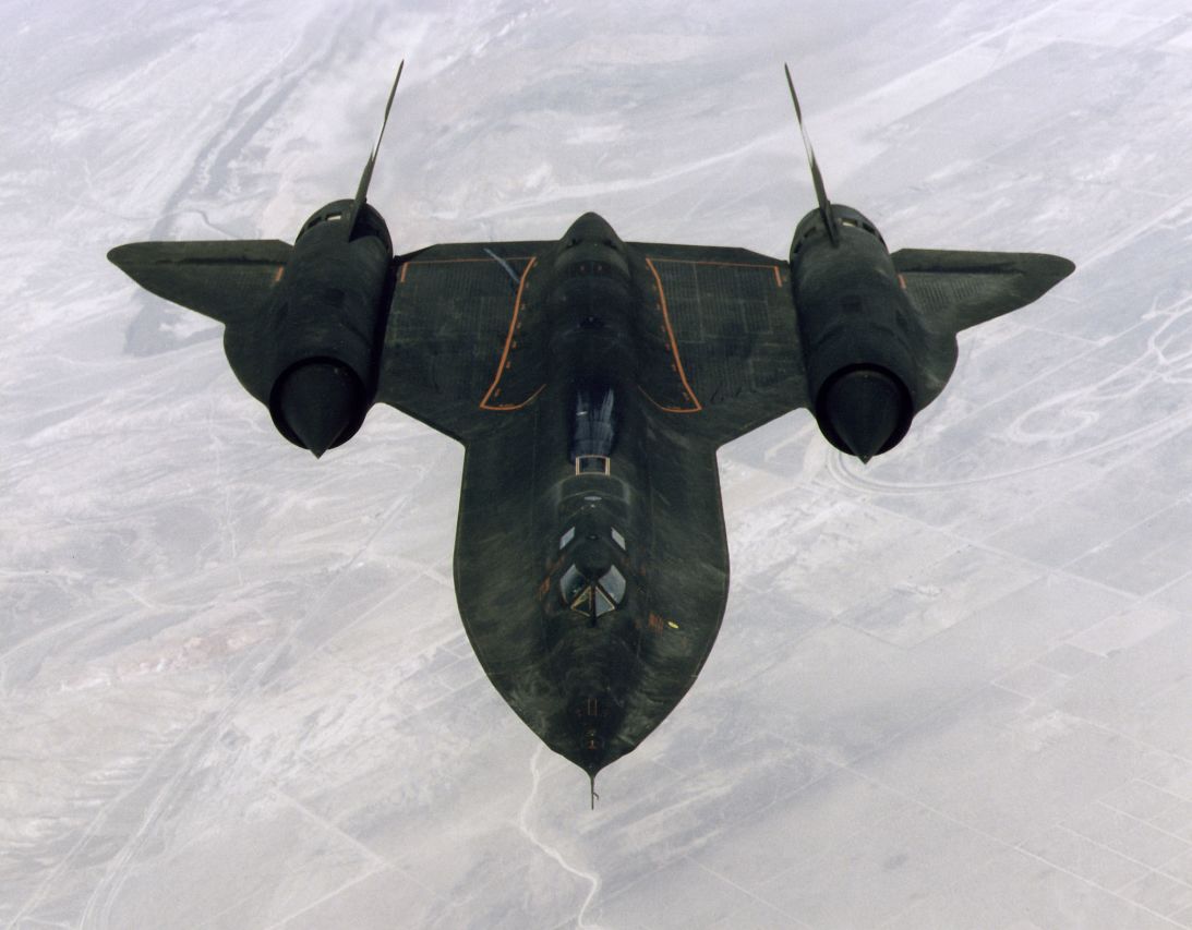 The real SR-71 Blackbird that inspired this model