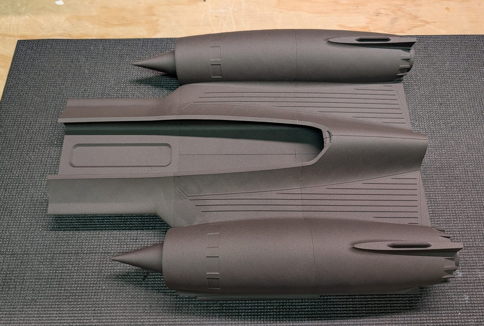Fuselage section 2 added at the center