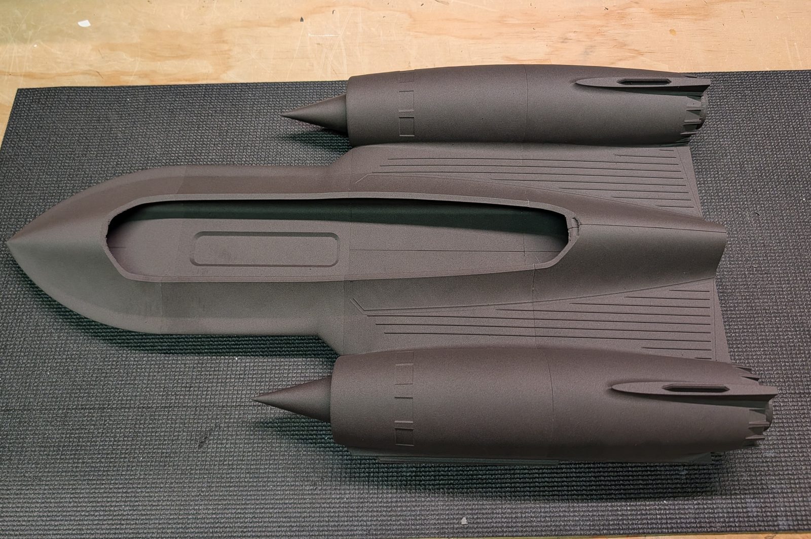 Nose section attached