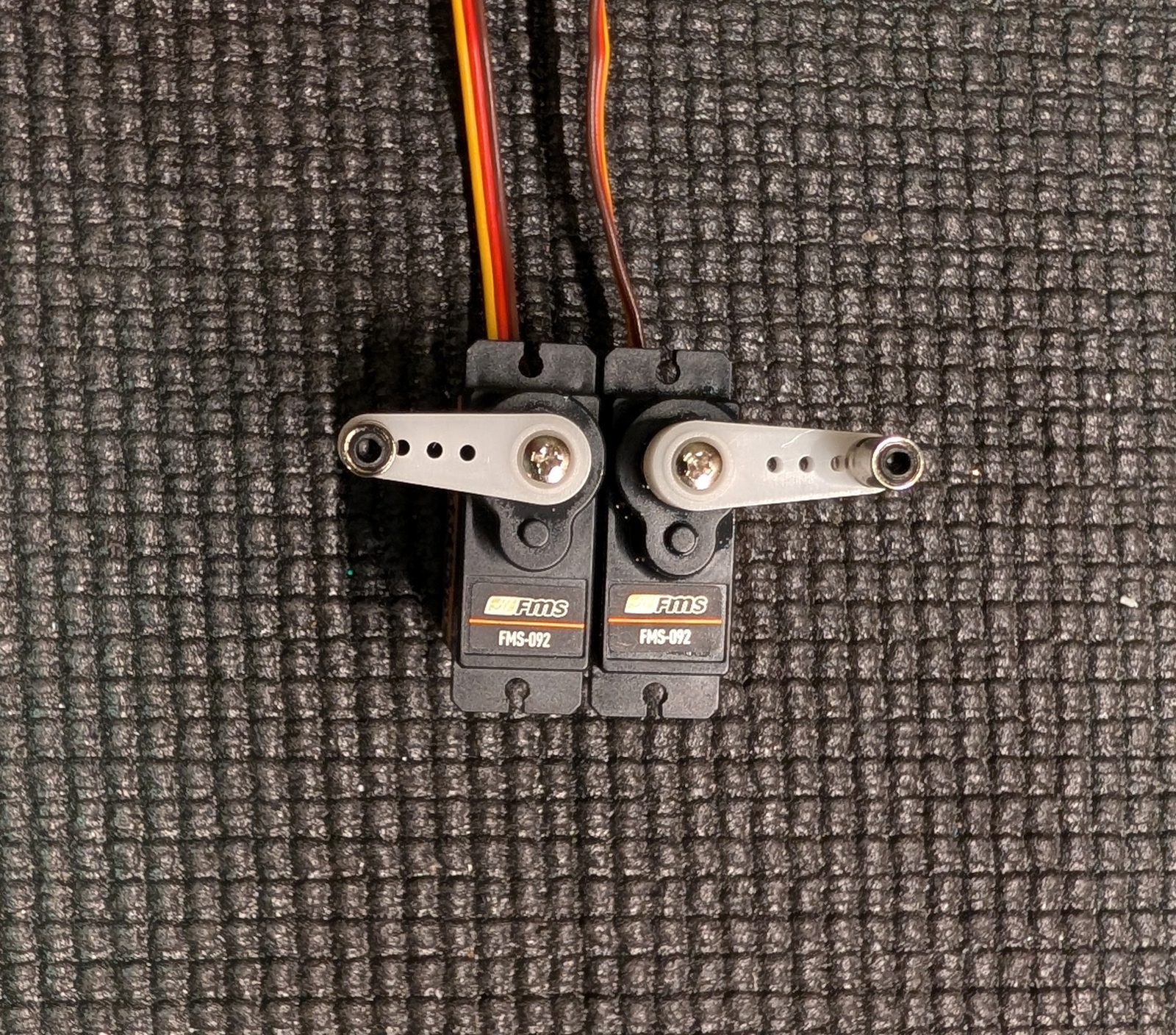 The two elevon servos