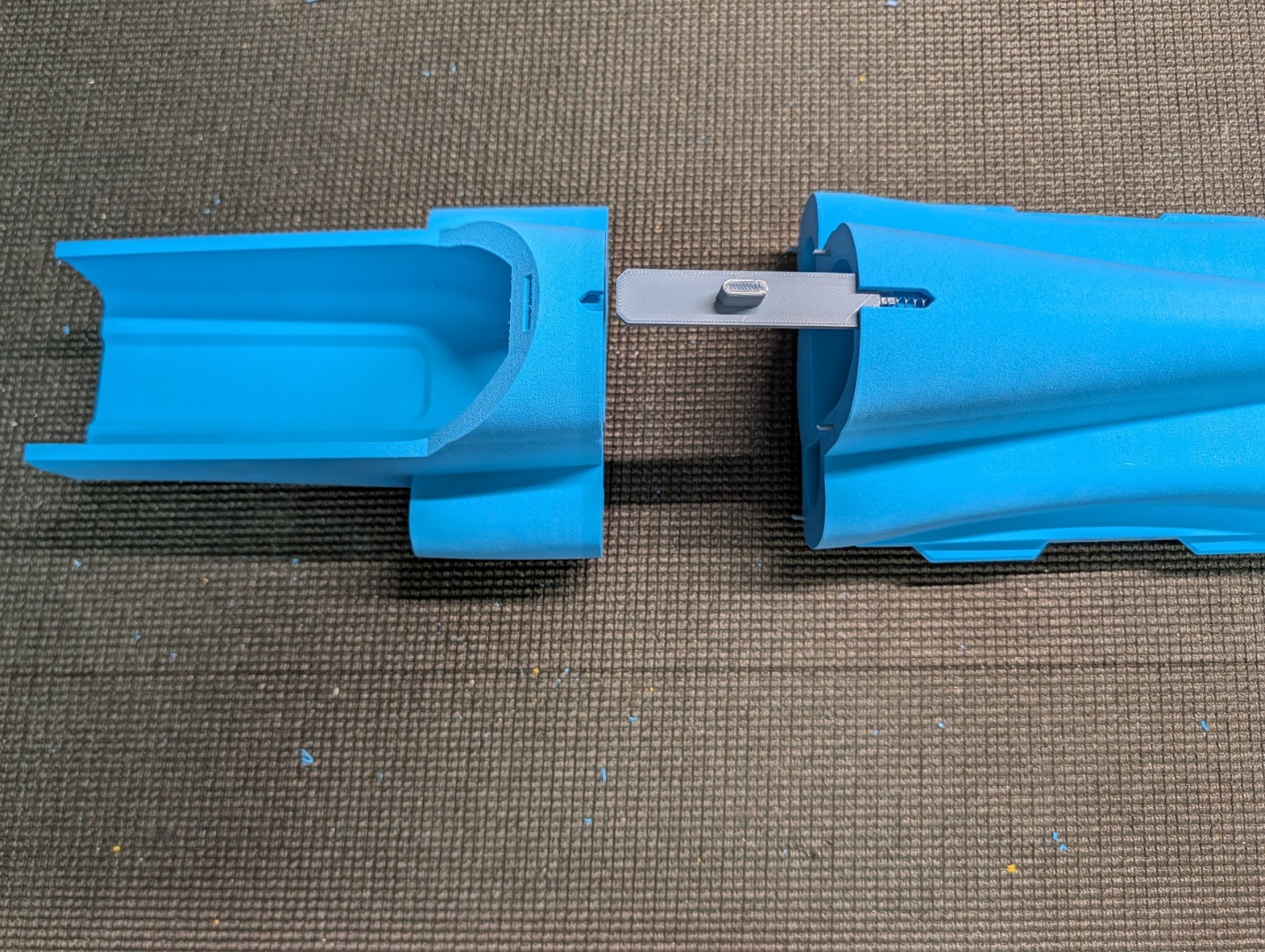 Hatch latch installed