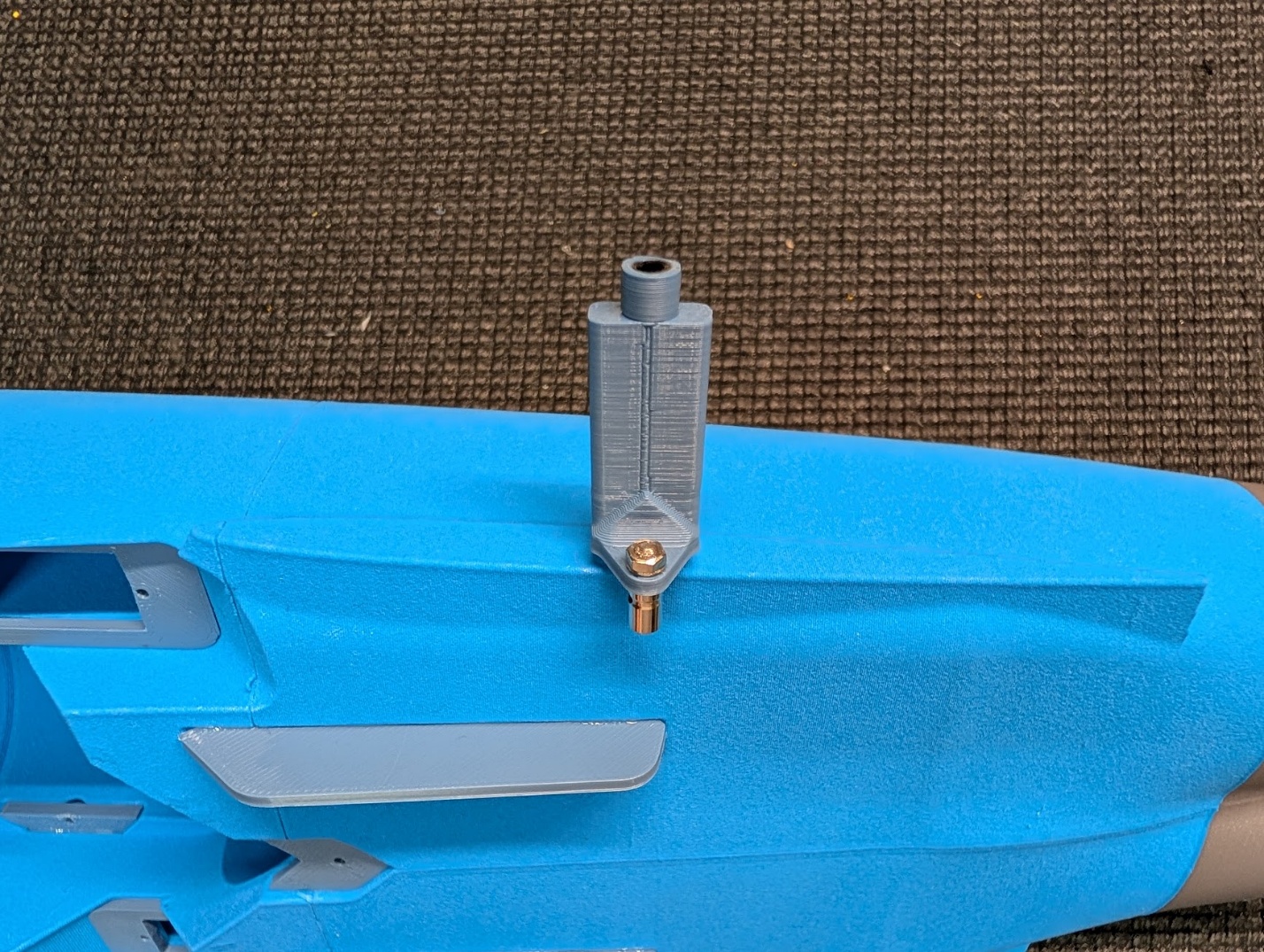 Stabilator stoppers glued on