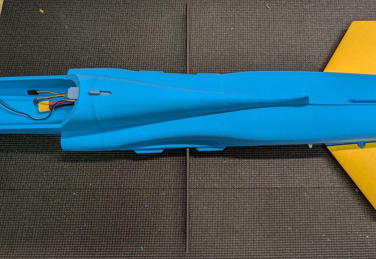 Carbon wing tube in its slot