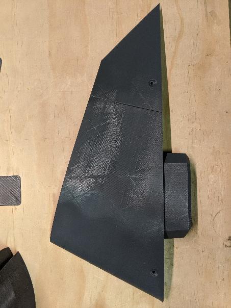 Wing sections 1 and 2 joined