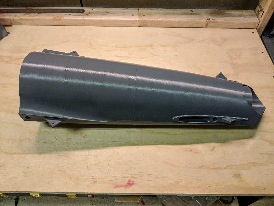 Fuselage section 9 joined to section 8